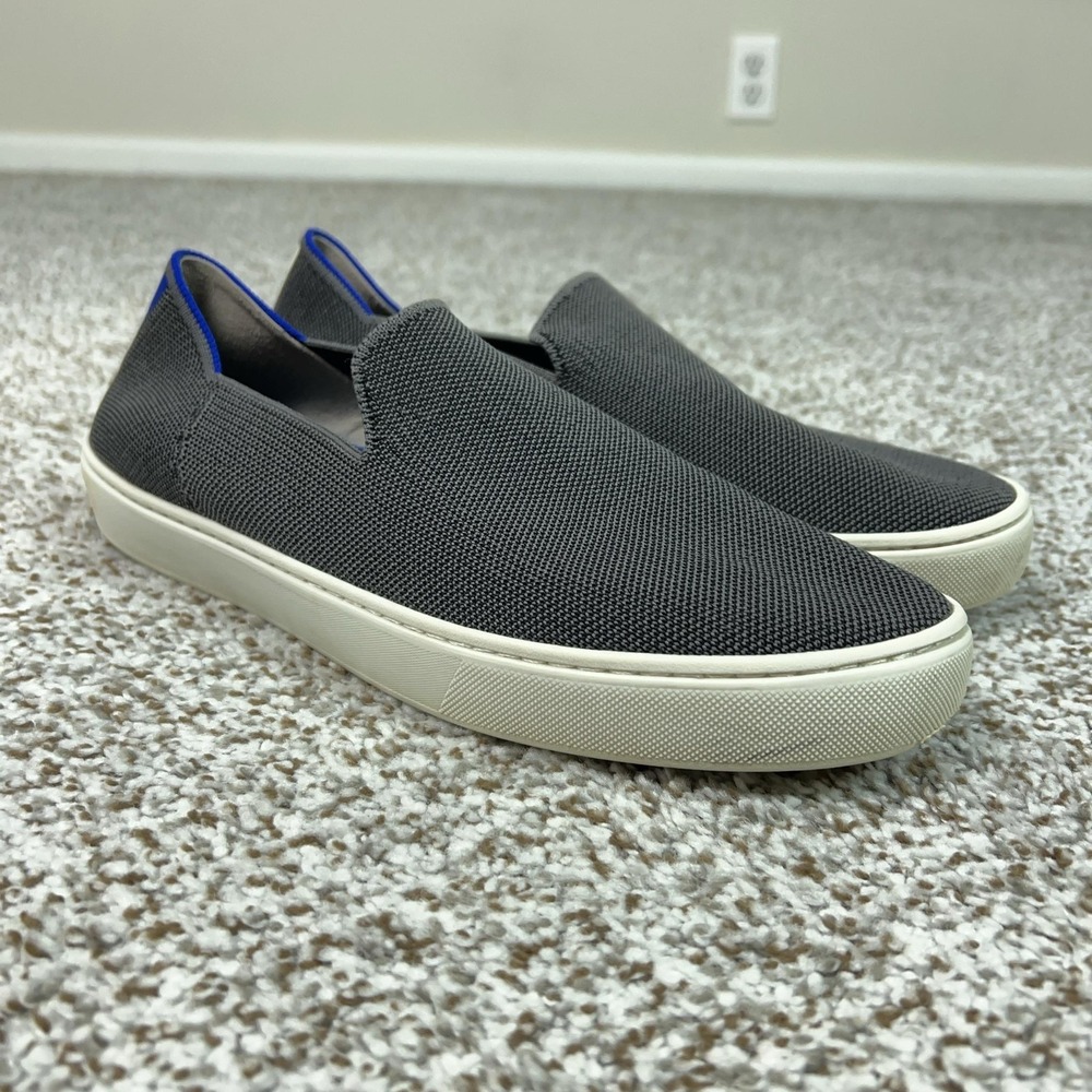 Rothys Shoes Womens Size 10 Gray Slip On Knit Comfort Casual Sneakers Walking
